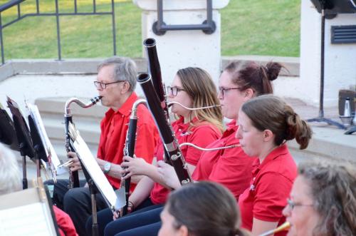 The bassoons and bass clarinets groove to "Mambo Greats"