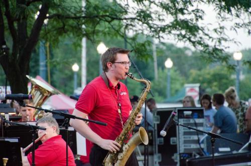 John Holt with saxophone solo during "MacArthur Park"