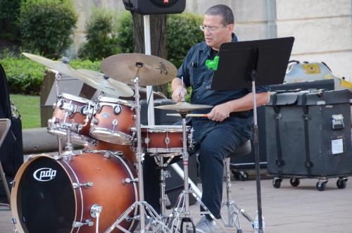 E. J. Rodriguez performs on C Jam Blues